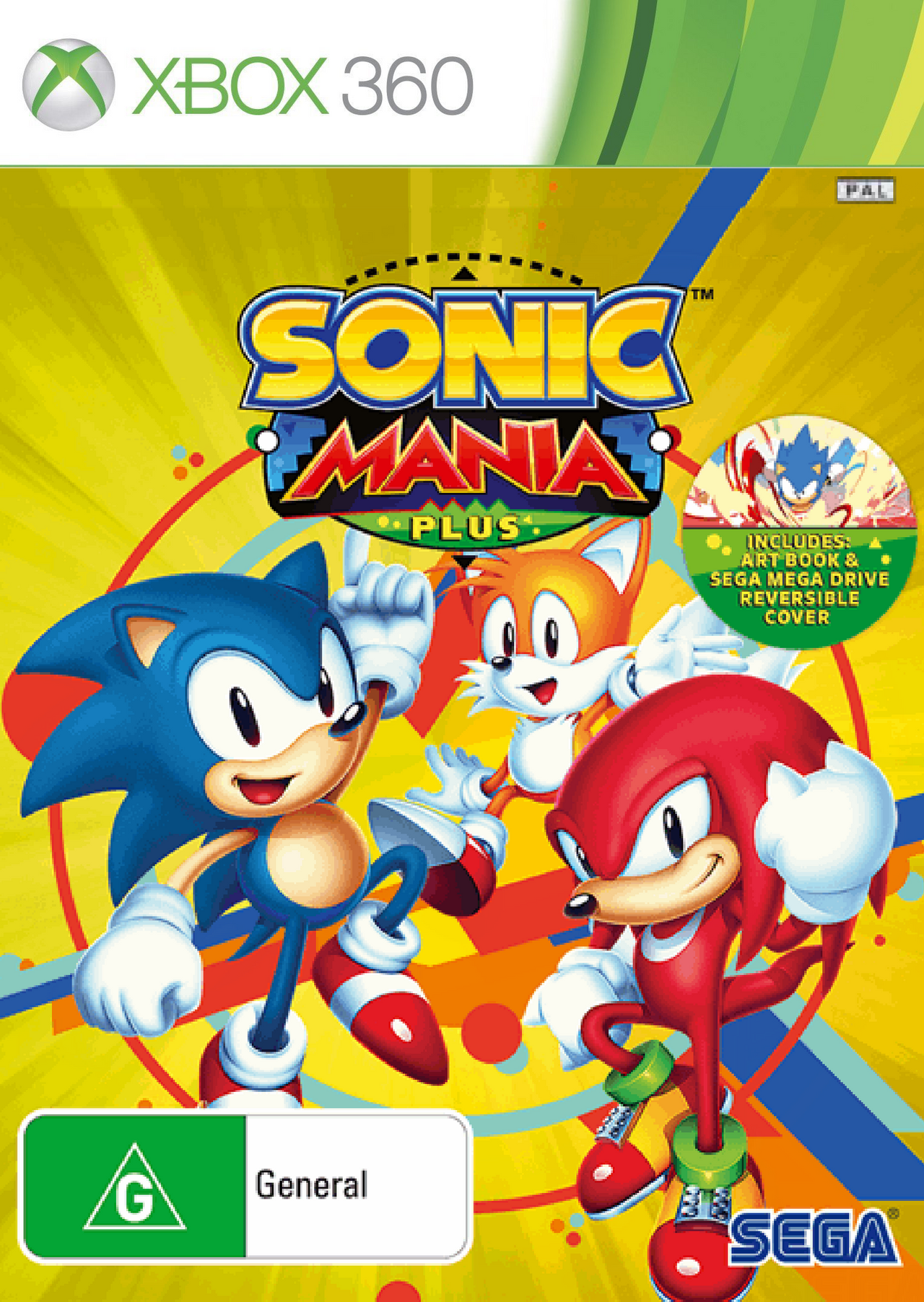 Sonic Mania Plus 2018 AUS Xbox 360 box art by LachStarYT on DeviantArt