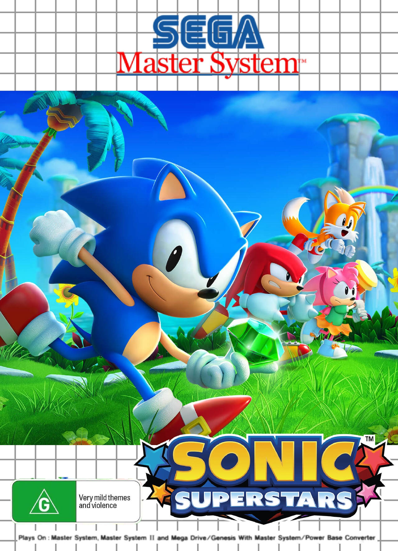 Sonic The Hedgehog - Sega Master System - Artwork - Box
