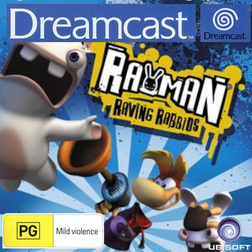 Rayman Raving Rabbids 2006 AUS Dreamcast box art by LachStarYT on ...