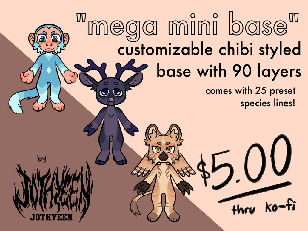 Mega Mini Base Pack ($5.00) by weirdwolk on DeviantArt