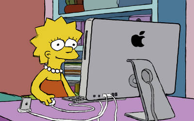Lisa Simpsons Apple Enviroment