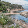 Cala Estreta Cove, Mediterranean Coastal Art from