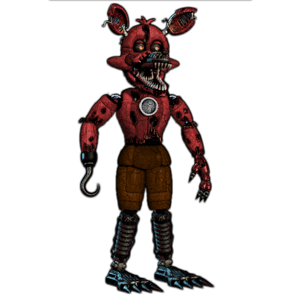 Transparent Nightmare Foxy Png - Fnaf Withered Funtime Foxy, Png