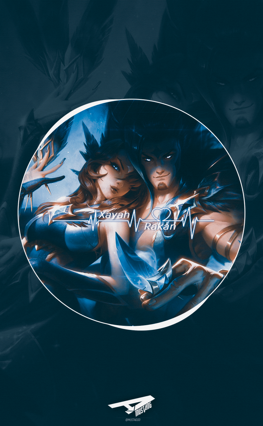Xayah And Rakan | Smartphone by AlexMust4ng