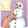 The fox and the snowman