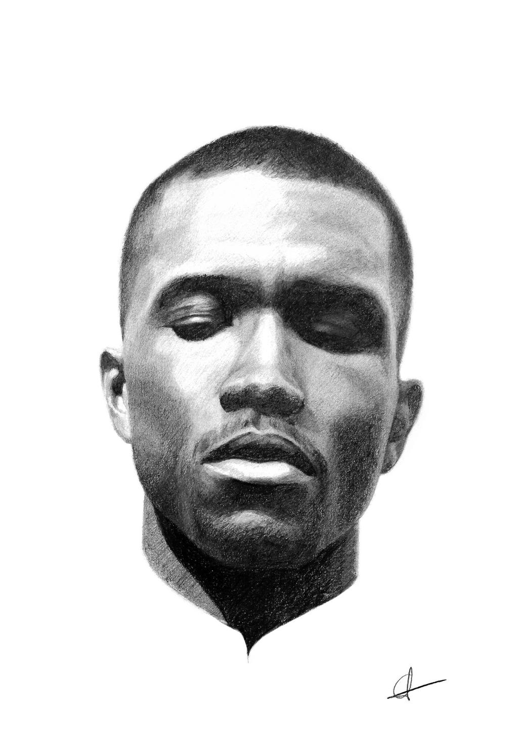 Frank Ocean, Portrait Pencil on Paper by CMorzy on DeviantArt