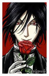 Red rose for a demon-Sebastian