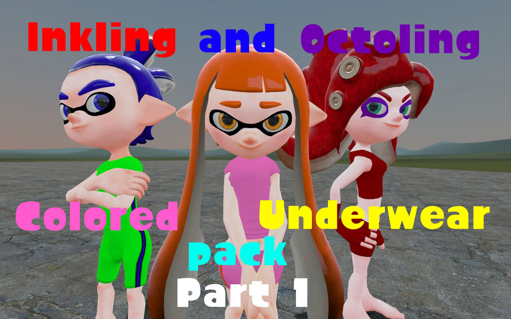 Inkling and Octoling Colored Underwear Pack Part 1 by ...