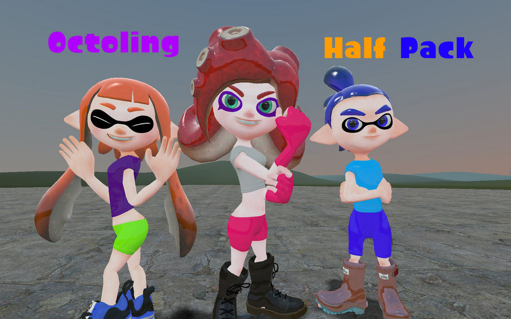 Octoling Half Pack by DemonLordBlackRose on DeviantArt