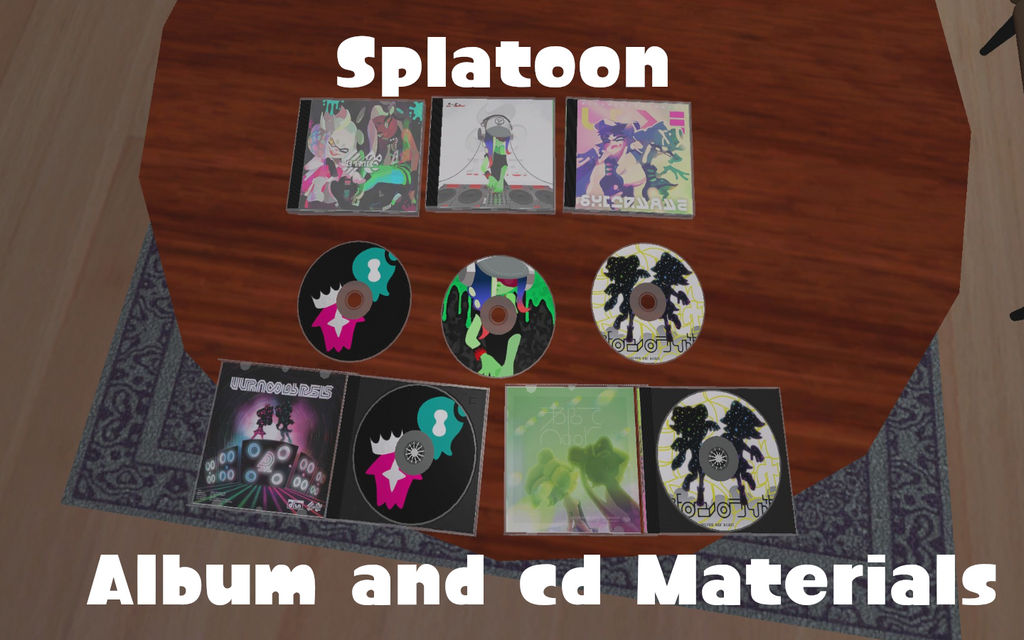 Splatoon Album and cd Materials by DemonLordBlackRose on DeviantArt