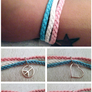 Trans* Pride bracelet