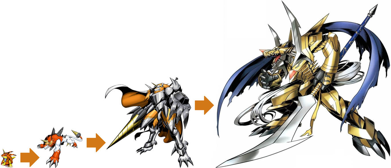 Perfect Evolutionary Lines - Gabumon by VilmonDigibits on DeviantArt