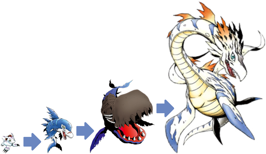 Perfect Evolutionary Lines - Gomamon by VilmonDigibits on DeviantArt