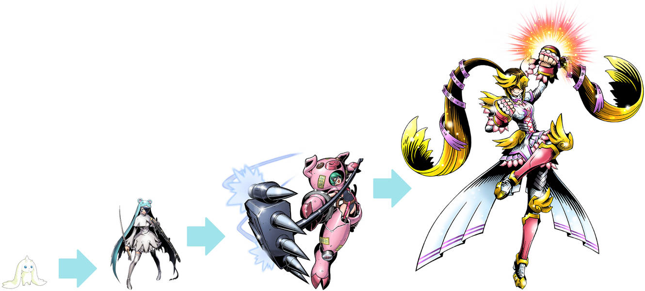 Perfect Evolutionary Lines - WhiteLopmon by VilmonDigibits on DeviantArt