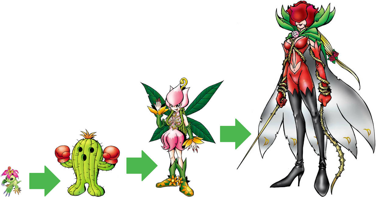 Perfect Evolutionary Line - Palmon by VilmonDigibits on DeviantArt