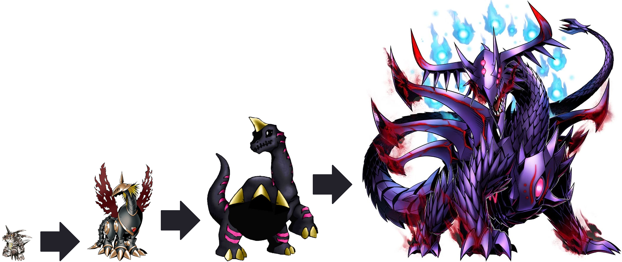 Garbagemon Evolution Line Perfect Evolutionary Line Gabumon (Black) by VilmonDigibits on DeviantArt