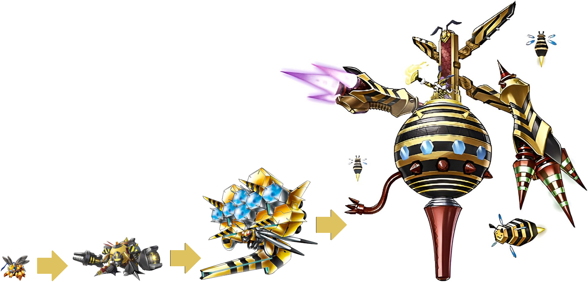 Perfect Evolutionary Line - Funbeemon by VilmonDigibits on DeviantArt