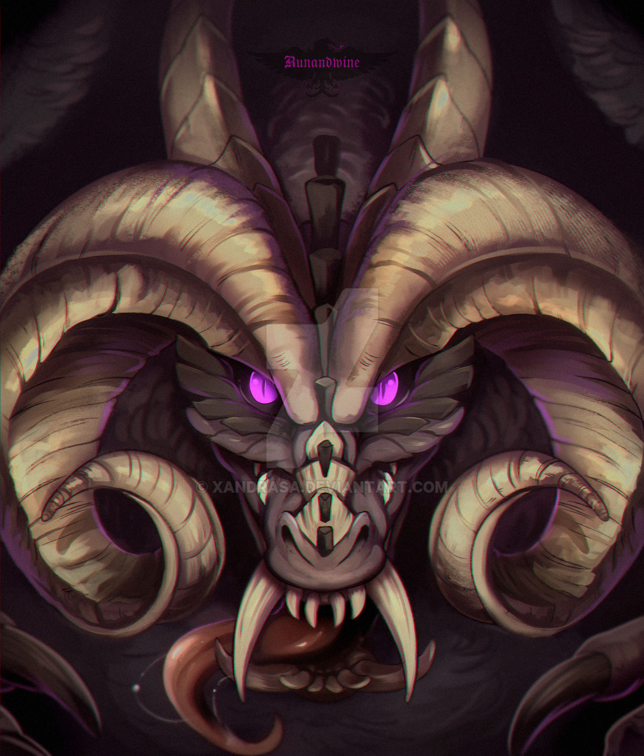 Demon Real Form Demonic Form Portrait by Xandrasa on DeviantArt