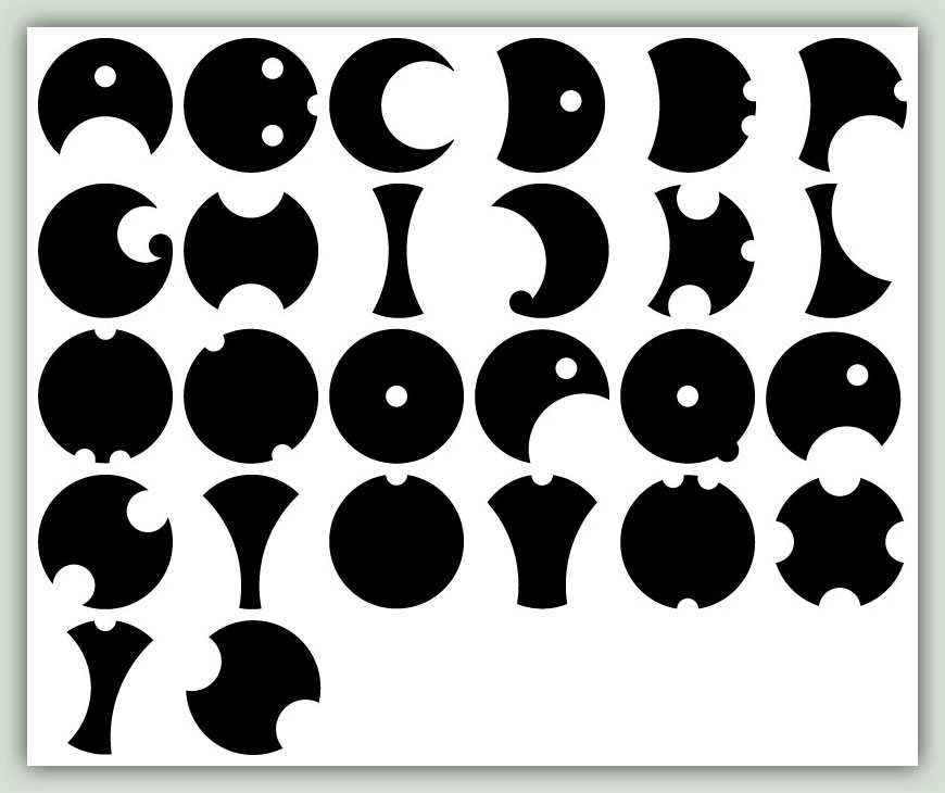 Circle Font Design