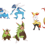 Kalos Starters second evos and my fake final evos