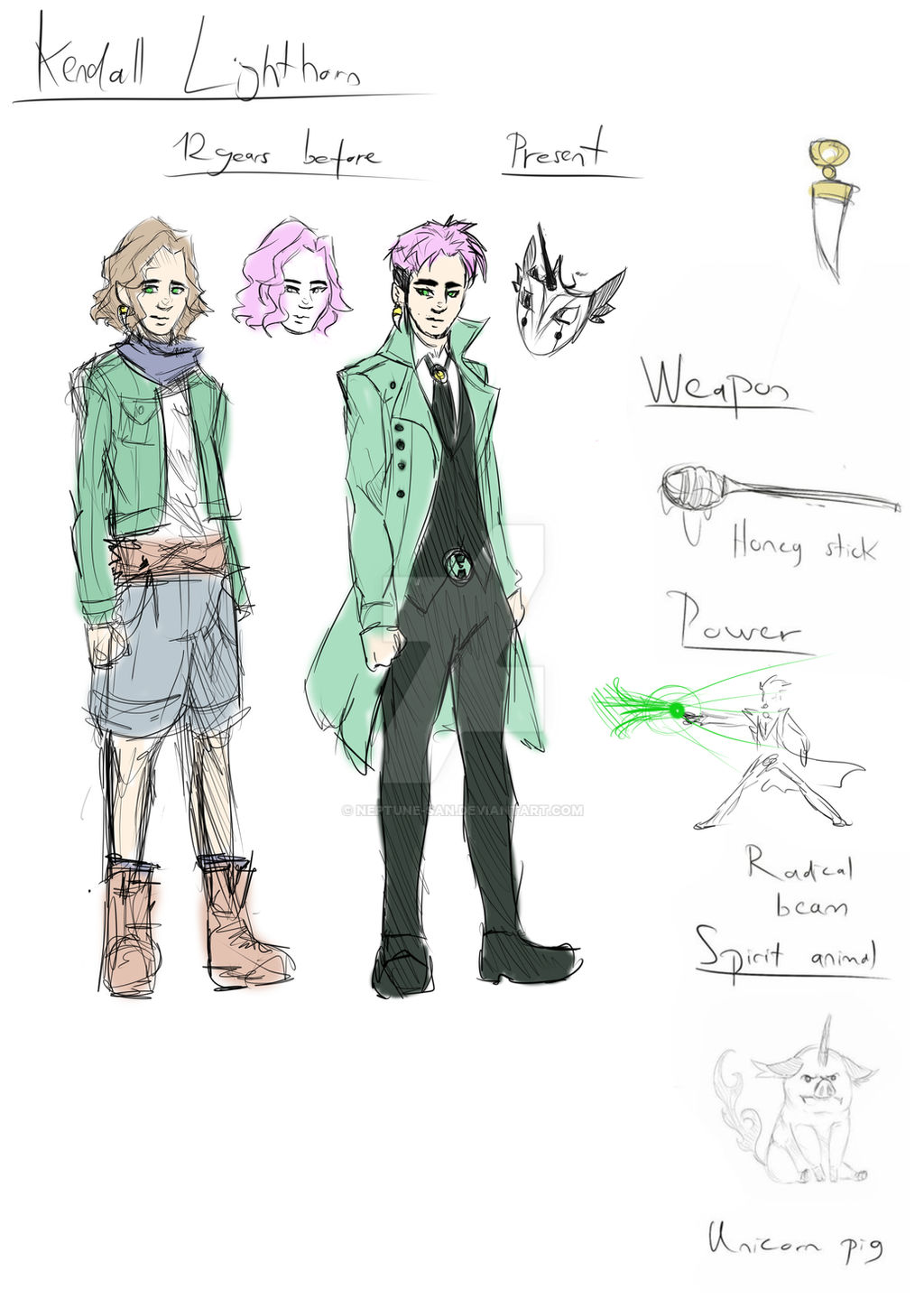 Kendyll Refrence #21 Reference Sheet: Kendall Lighthorn (redesign) by Neptune-san on ...