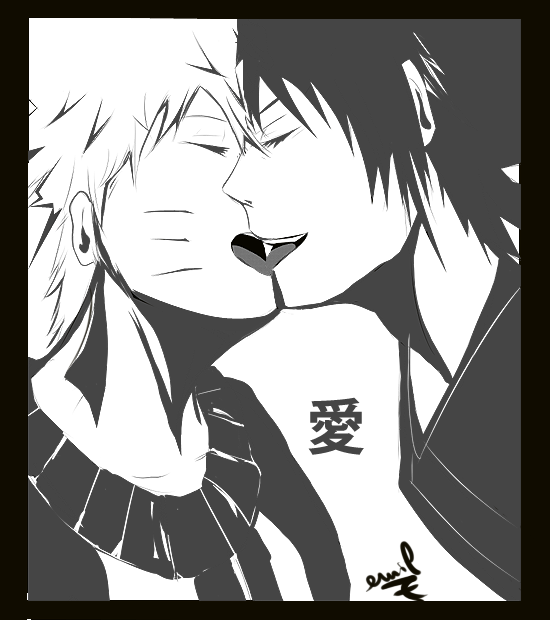 SasuNaru kiss