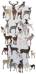 Humongous Deer adoptable sheet .closed.