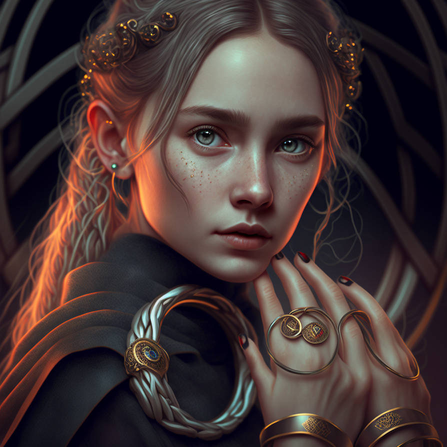 Girl with rings 2 by alann6 on DeviantArt