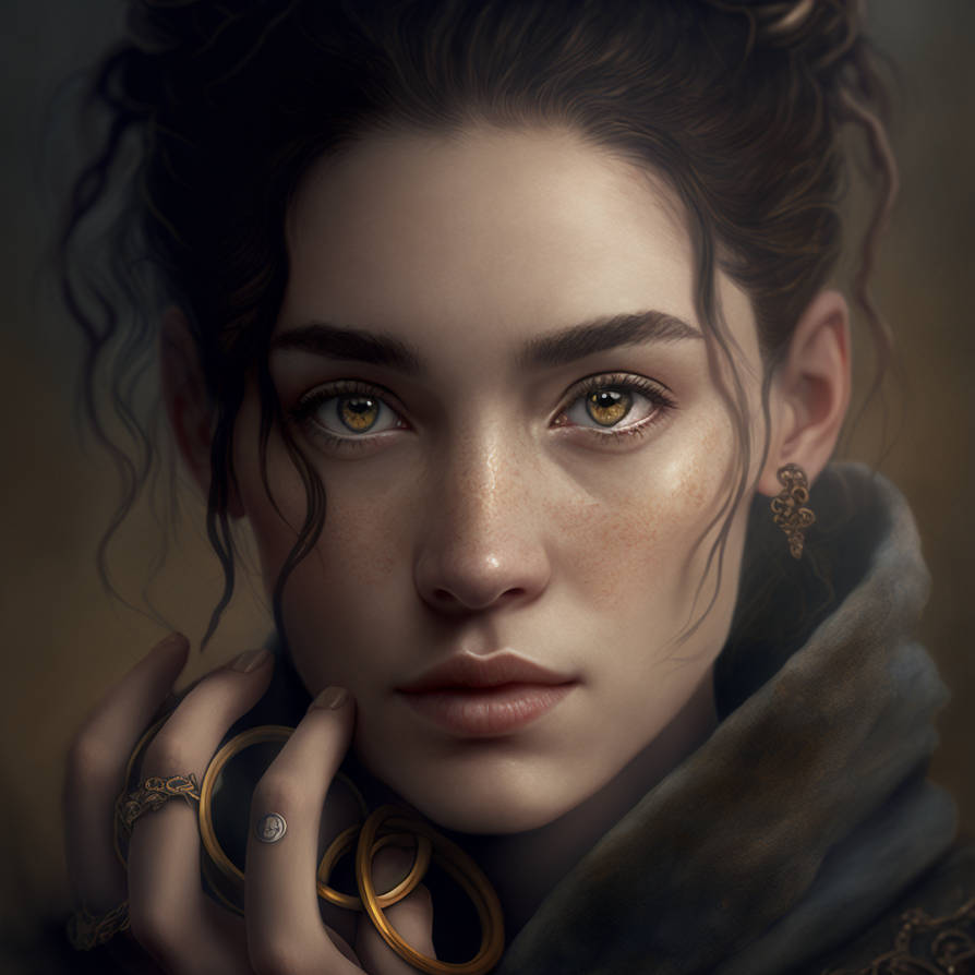 Character Showing Rings Girl with rings 5 by alann6 on DeviantArt