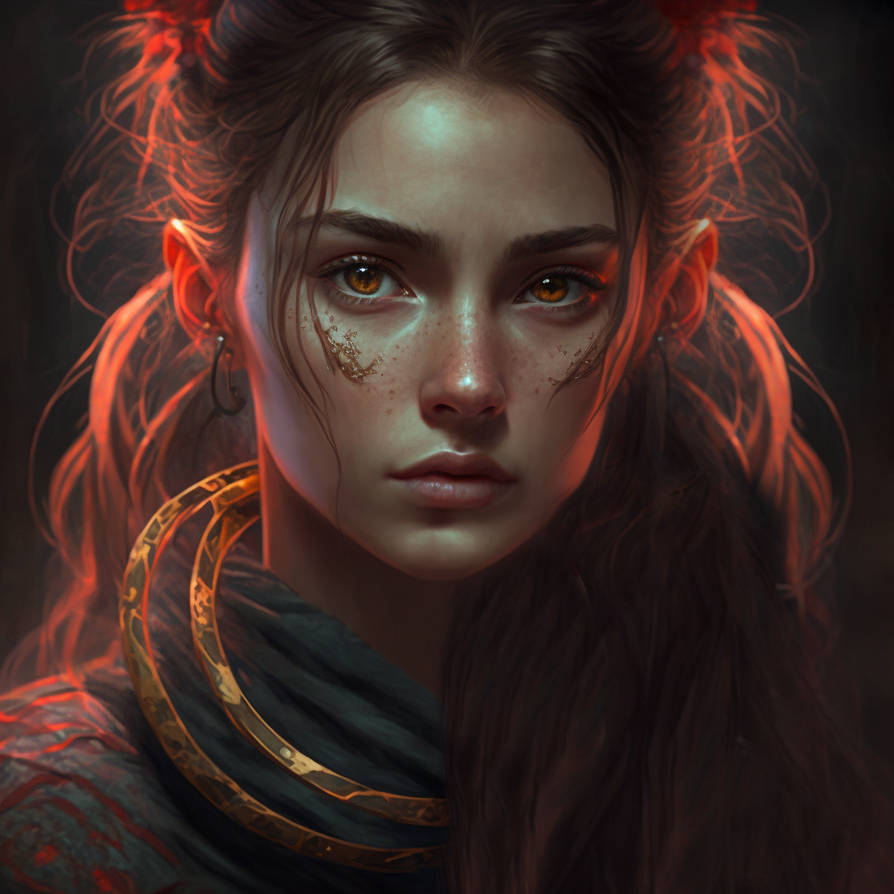Character Showing Rings Girl with rings 13 by alann6 on DeviantArt