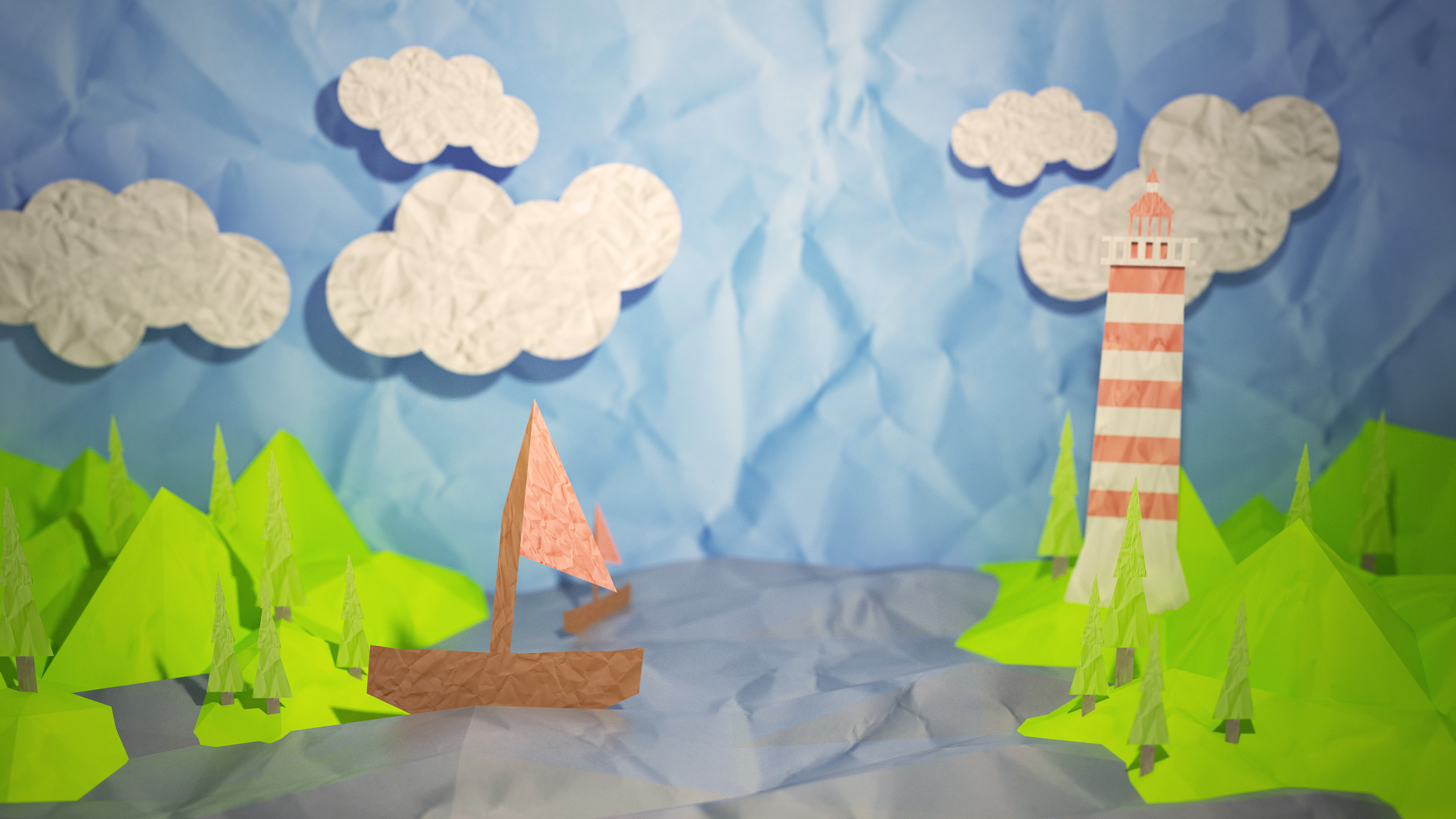 BLENDER Timelapse: Paper Cutout Ocean Scene by caliberbeats on DeviantArt BLENDER Timelapse: Paper Cutout Ocean Scene by caliberbeats on DeviantArt