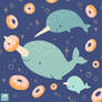 Narwhal Love Donuts