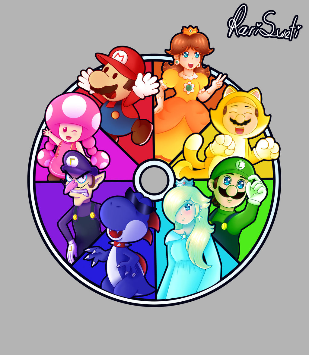 Super Mario Bros - Color Wheel Challenge by Rarisweti on DeviantArt