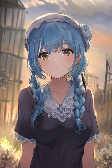 Beautiful Anime kawaii cute fantasy maid Girl by SianWorld on