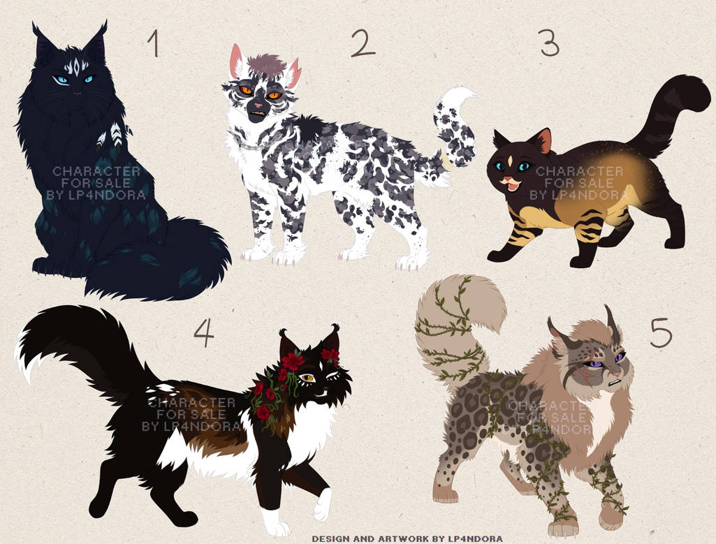 Open Cates OPEN - Cat Adoptable for Sale by LP4ndora on DeviantArt