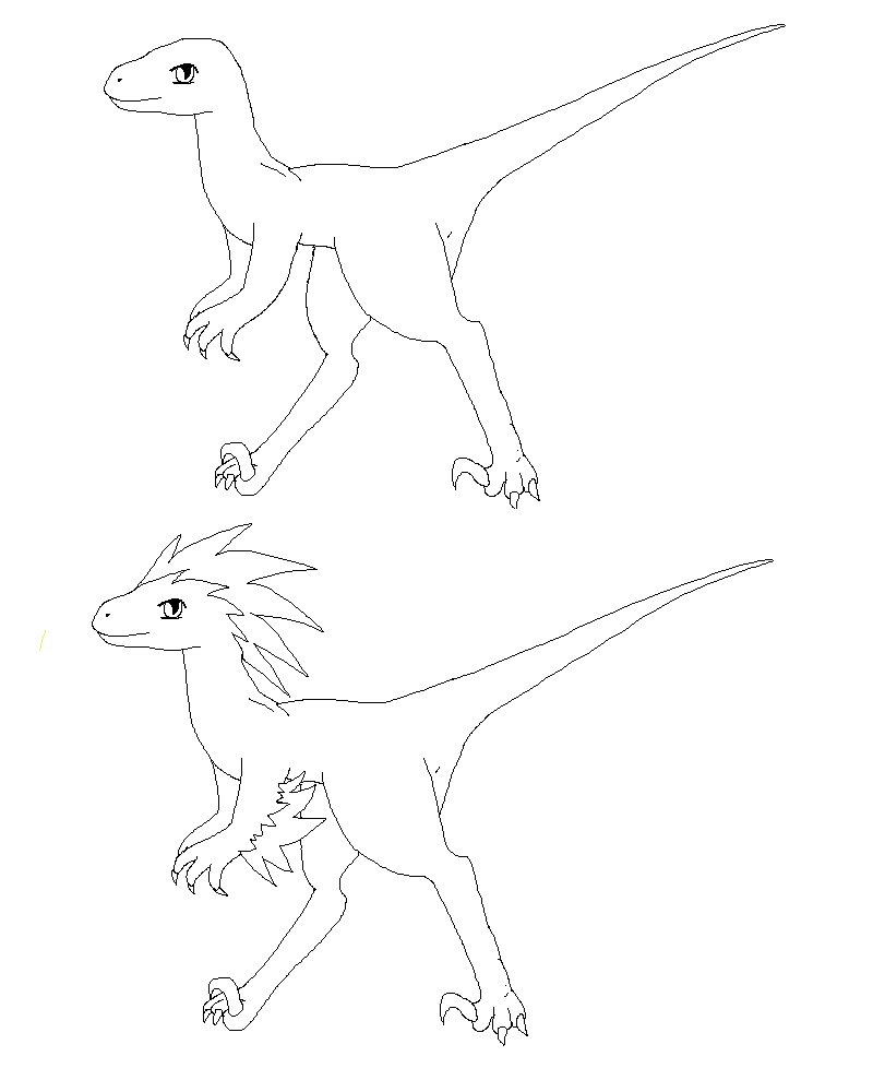 Cartoon Raptor Bases by Blairaptor on DeviantArt