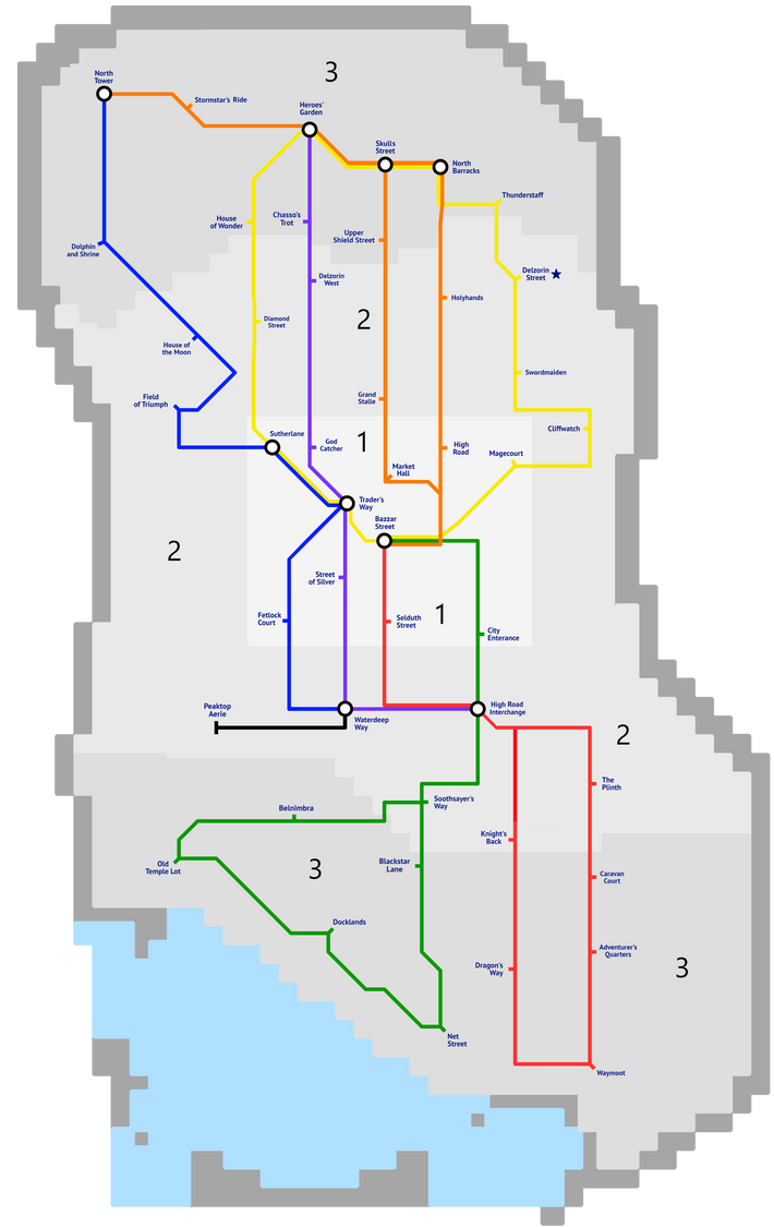 Opera Map Waterdeep Waterdeep Transport System Map by Cytheran97 on DeviantArt