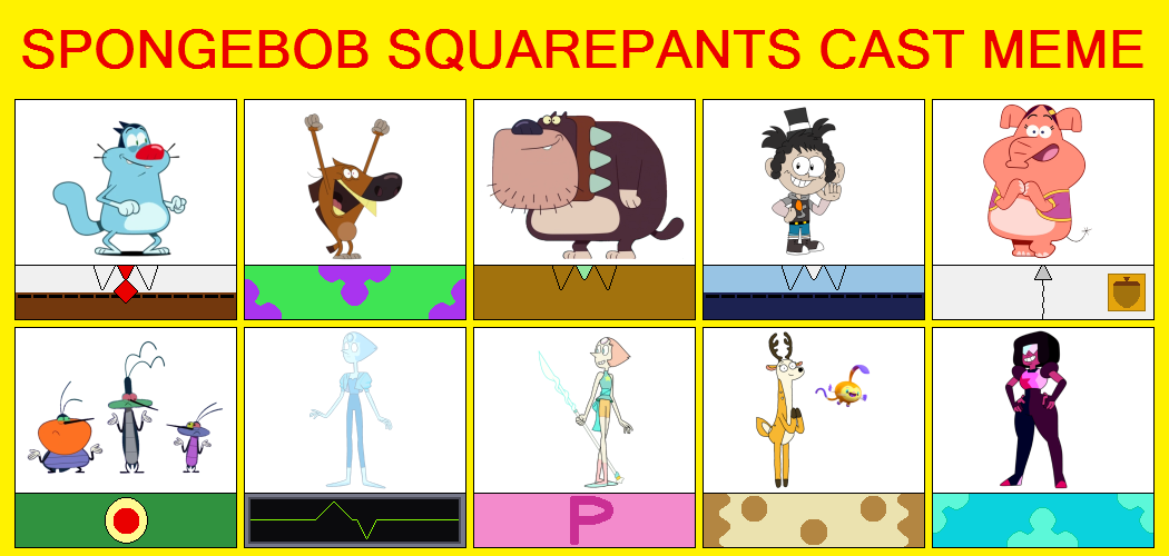 Spongebob Cast Meme (Part 2) by AliceRibeiroAraujo on DeviantArt