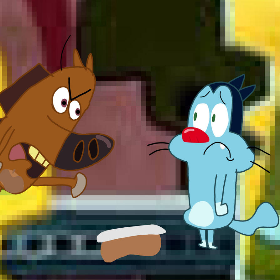 Calling Idiot Oggy's Friends Calling Him An Idiot Boy by AliceRibeiroAraujo on DeviantArt