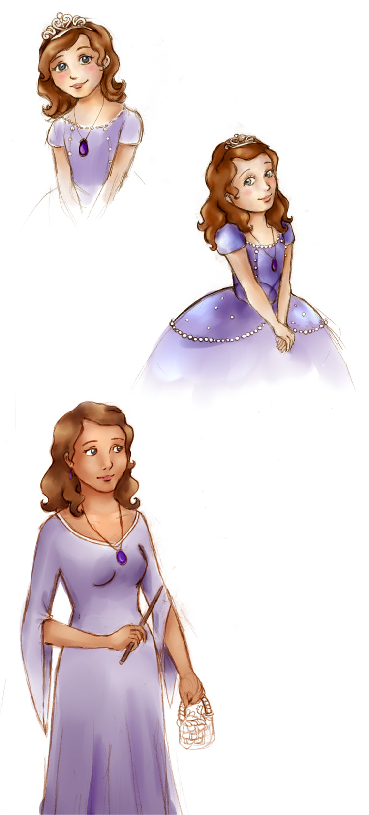 Sofia the First Sketches by chibipandora on DeviantArt