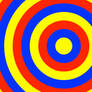Concentric circles primary colours background