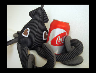 Black Gray Squid Plush 6