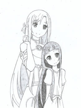 Asuna and Yui 4 (WIP)