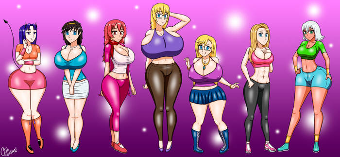 ALL MY 7 OCs girls REMAKE