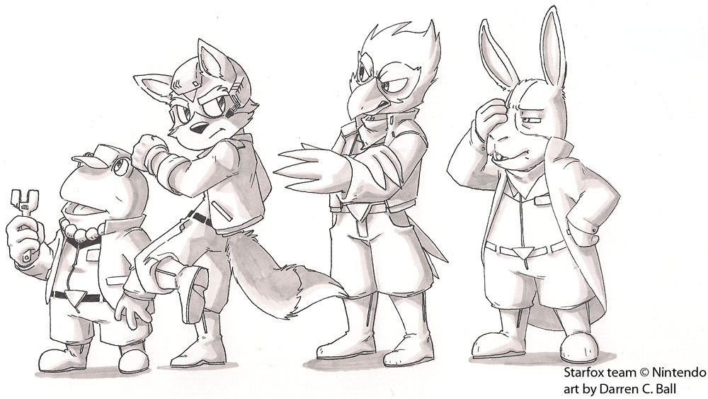 Starfox Team Doodle