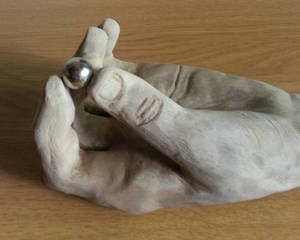 hand study in clay 2013