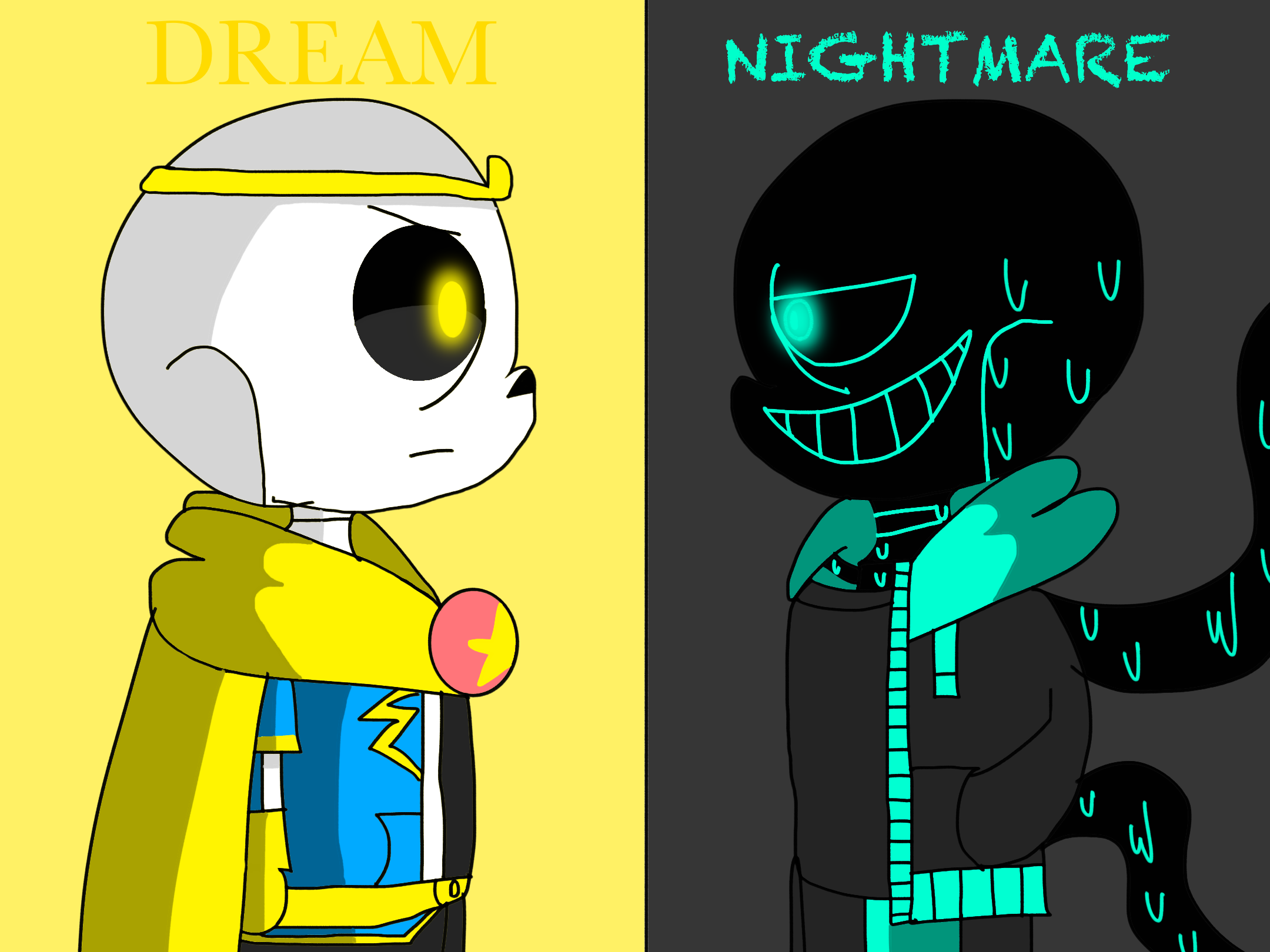 nightmare angel ink and demon dream error sans by DC1009zxt on DeviantArt