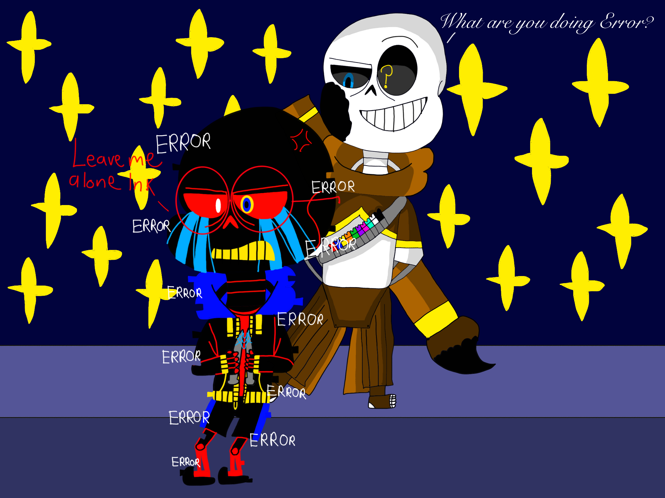 Ink Sans and Error Sans Art by Alex97Art on DeviantArt