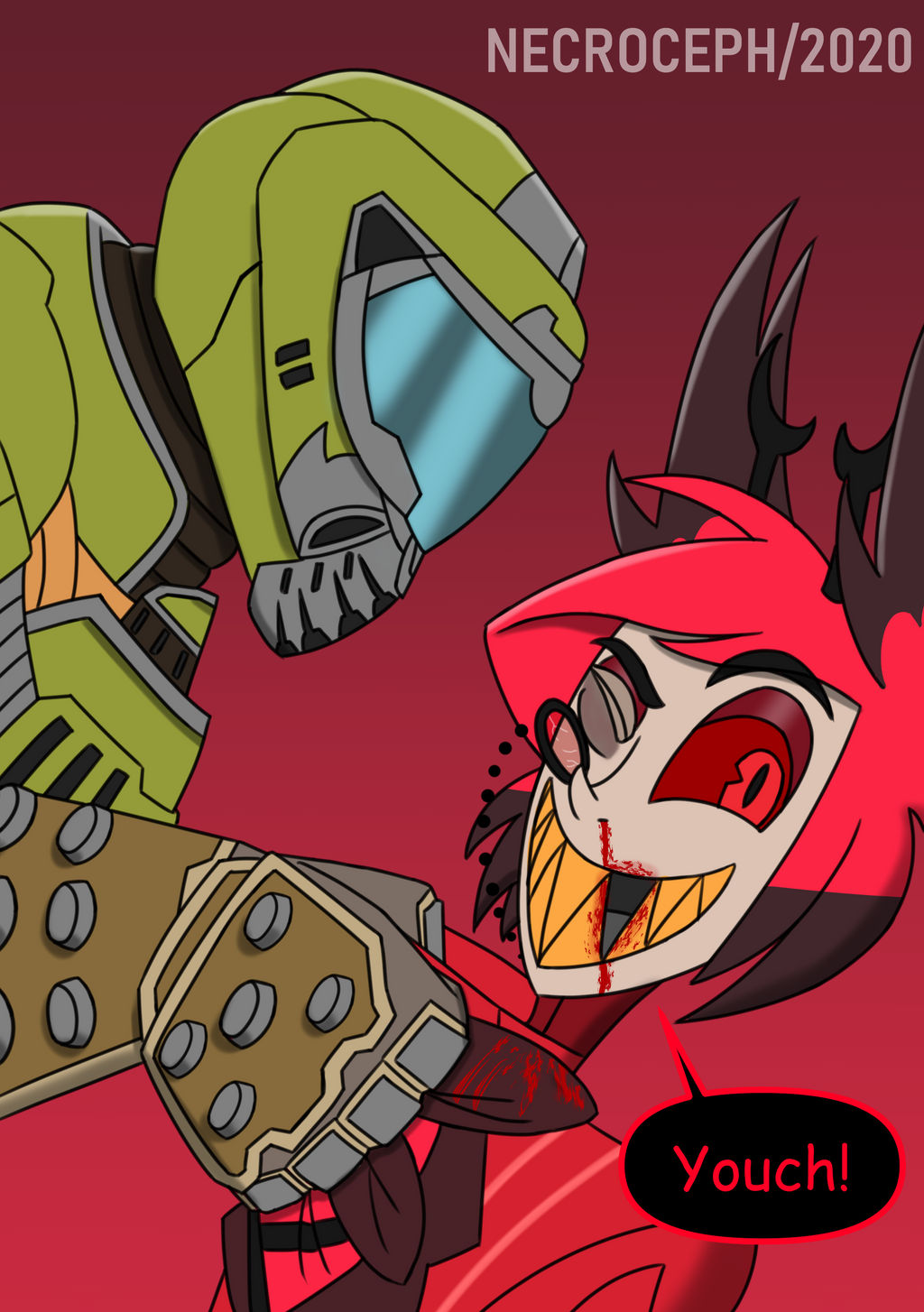 picture Doom Hazbin Hotel radio silence doom hazbin hotel by