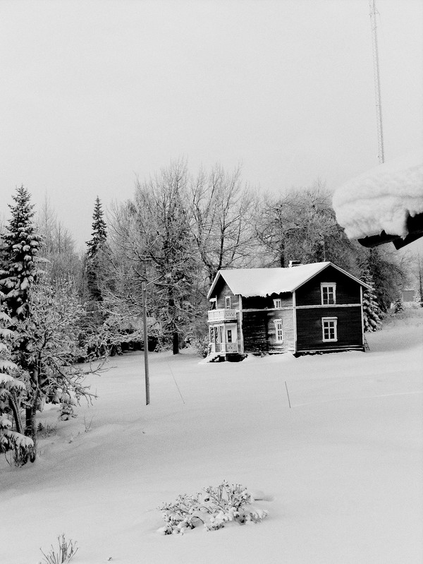 Winter House on the Prairie